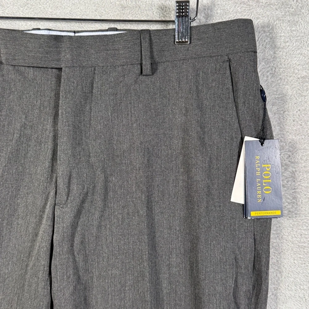 Polo Ralph Lauren Pants Mens 34x32 Gray Performance Stretch Twill Suit Trousers